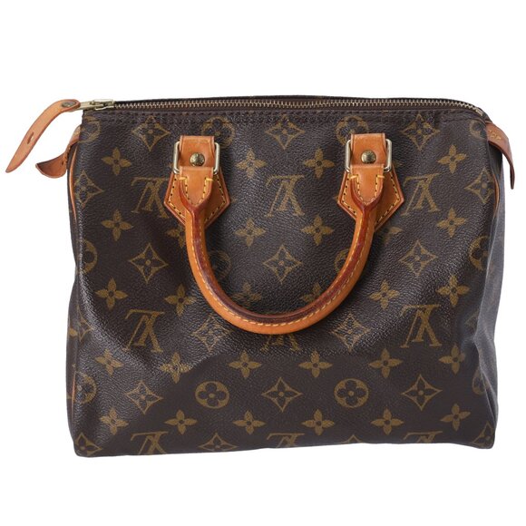 Louis Vuitton Speedy 25 Monogram Duffle Bag Handbag M41528 Canvas - Picture 3 of 5